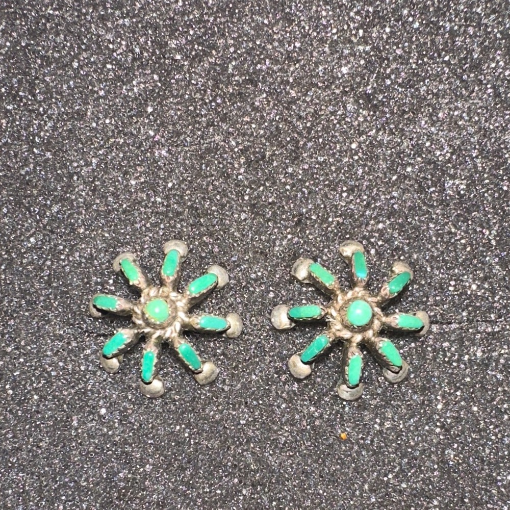 Elegant Turquoise and Silver Earrings